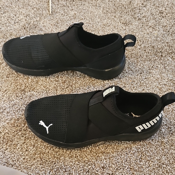 Puma Black Slip-On Sneakers - Picture 2 of 5